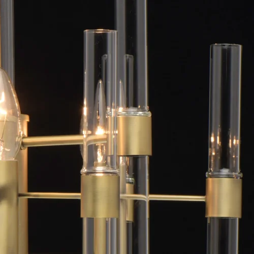 Люстра подвесная Альгеро 285010703 MW-Light прозрачная на 3 лампы, основание бронзовое в стиле классический  фото 5